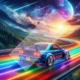Diamond Painting Bild „Rainbow Skyline“