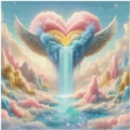 Rainbow heart Pixel 60x60 120 Farben