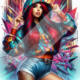 Diamond Painting Bild „Red&Black Grafitti“