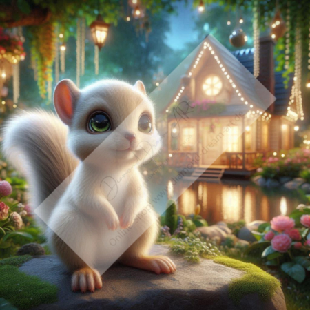 Diamond Painting Bild „Relax Squirrel“