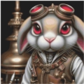 Retro Bunny 60x60 cm 60 Farben