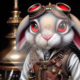 Diamond Painting Bild „Retro Bunny“