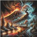 Road to Vulkano 80x80 cm 170 Farben