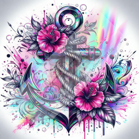 Diamond Painting Bild „RosenAnker“