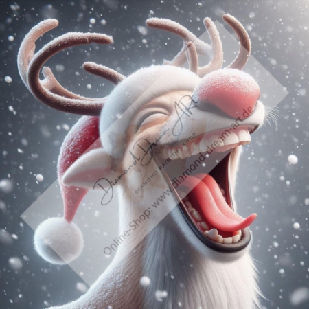 Diamond Painting Bild „Rudi the crazy reindeer“