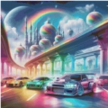 Run as a Palace 80x80 cm 200 Farben