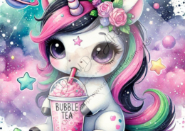 Diamond Painting Bild „Saturn Unicorn“