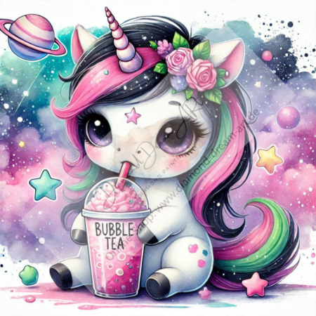 Diamond Painting Bild „Saturn Unicorn“