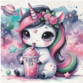 Saturn Unicorn 50x50 cm 50 Farben