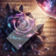 Diamond Painting Bild „Sheet Music Rose“