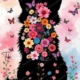 Diamond Painting Bild „Silhouette of Flowers“