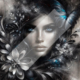 Diamond Painting Bild „Silver Gaze“