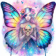 Diamond Painting Bild „Skull Butterfly Girl“