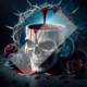 Diamond Painting Bild „Skull Mug“