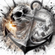Diamond Painting Bild „Skull of East“