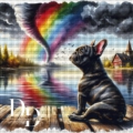 Skyla and the Rainbow Tornado 80x80 cm 360 Farben_RealPreview