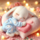 Diamond Painting Bild „Sleeping Rabbit“