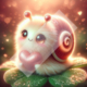 Diamond Painting Bild „Snail gives Love“