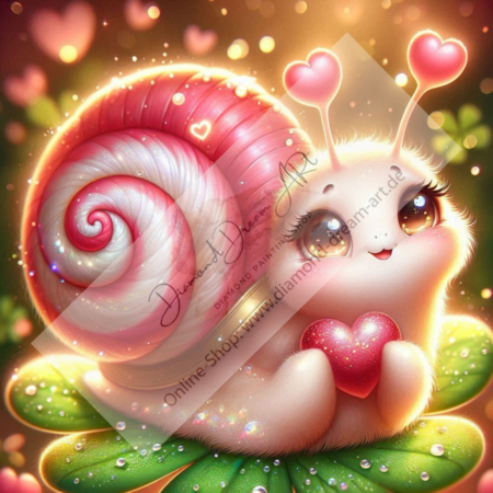 Diamond Painting Bild „Snail in Love“