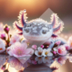 Diamond Painting Bild „Spring Axolotl“