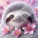 Diamond Painting Bild „Spring Sloth“