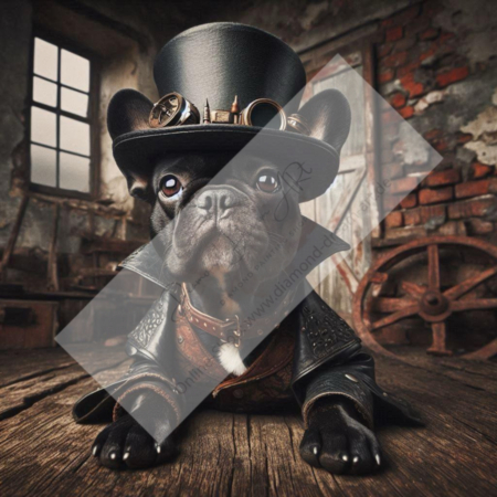 Diamond Painting Bild „Steampunk Frenchi“