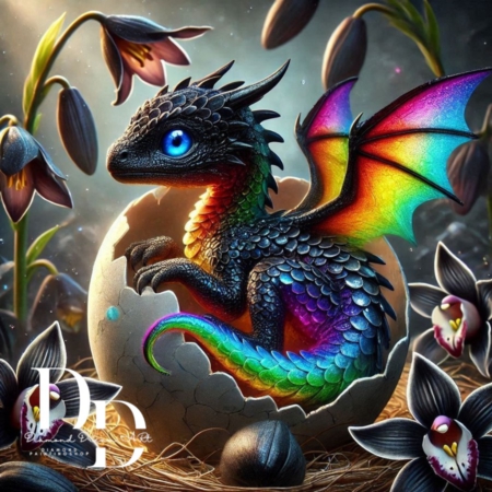 Steffí's Dark Rainbow Dragon 60x60 cm 312 Farben