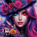 Steffi´s Rose Queen 90x90 cm 247 Farben _RealPreview