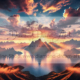Diamond Painting Bild „Sun behind the Mountain“