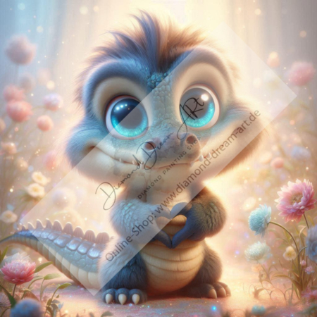 Diamond Painting Bild „Sweet Croco“