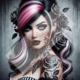 Diamond Painting Bild „Tattoo Girly“