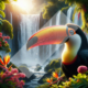 Diamond Painting Bild „Tucan Paradis“