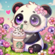 Diamond Painting Bild „little Panda Girl“