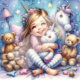 Diamond Painting Bild „PyjamaParty“