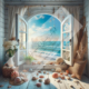 Diamond Painting Bild „View from the window“