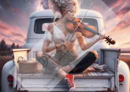 Diamond Painting Bild „Vintage Car“