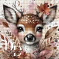 Vorschau Reh im Herbst 70x70 120 Farben