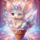Diamond Painting Bild „Waffle Ornament Plushie“