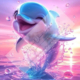 Diamond Painting Bild „Water Dolphin“