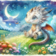 Diamond Painting Bild „Watercolor Dragon“
