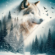 Diamond Painting Bild „Winter Wolf“