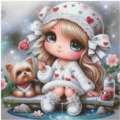 Yorki's Girl 60x60 cm 120 Farben