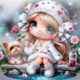 Diamond Painting Bild „Yorki's Girl“