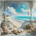 a Day at the Beach 70x70 100Farben
