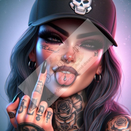Diamond Painting Bild „Crazy Nora B***?“