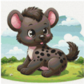 Baby Hyena 80Farben