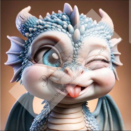 Diamond Painting Bild „Cheeky Dragon“