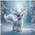 Crystal Snow Deer 80 Farben 40x40