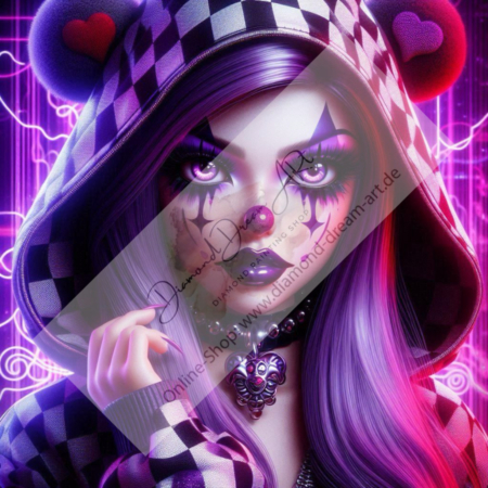 Diamond Painting Bild „Girly Clown“