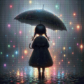 glitter in the rain 80x80 182 Farben
